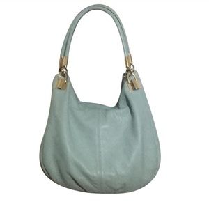 DONNA KARAN NEW YORK soft pebbled leather hobo